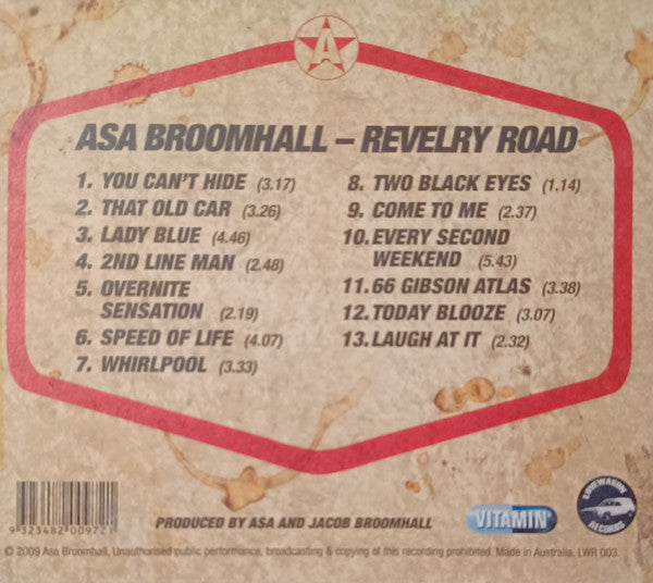 Asa Broomhall : Revelry Road (CD, Album)