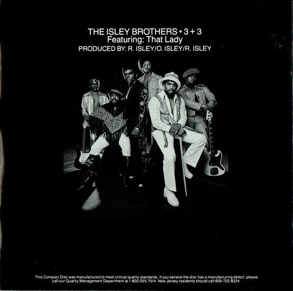 The Isley Brothers : 3 + 3 (CD, Album, RE)