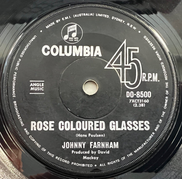 John Farnham : Rose Coloured Glasses (7", Single)