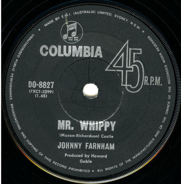 John Farnham : One / Mr Whippy (7", Single)