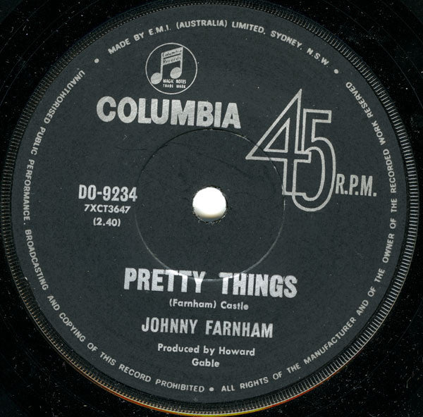 Johnny Farnham* : Comic Conversation (7", Single)