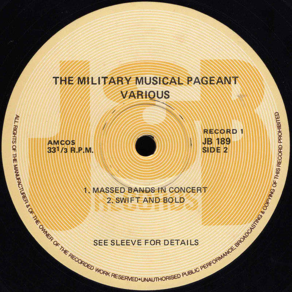 Various : The Military Musical Pageant  (2xLP, Album, Gat)