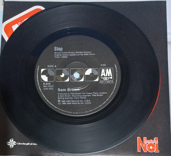 Sam Brown : Stop! (7", Single)