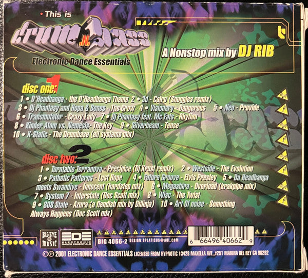 Electronic Dance Essentials : This Is Drum N Bass A Nonstop Mix By DJ RIB (CD, Album, Comp)