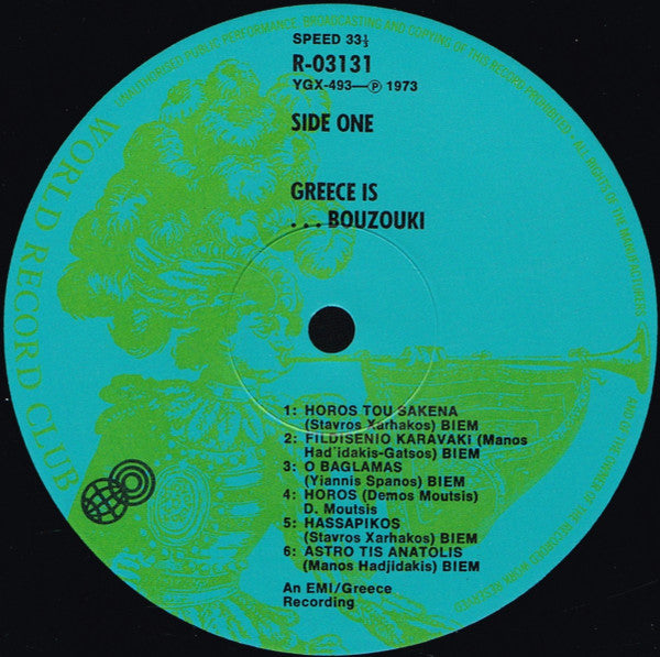 Various : Greece Is...Bouzouki (LP, Comp, Club, RE, Blu)