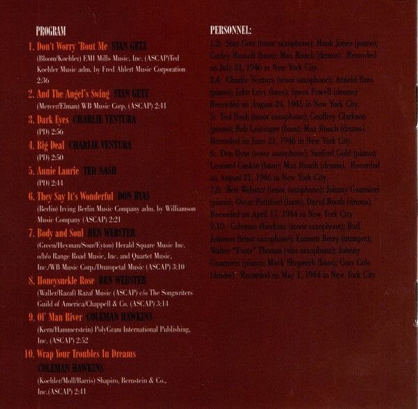 Various : Battle Of The Saxes (CD)