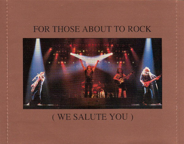 AC/DC : For Those About To Rock (We Salute You) (CD, Album, Enh, RE, RM)