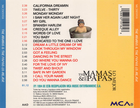 The Mamas & The Papas : Lo Mejor (CD, Comp)