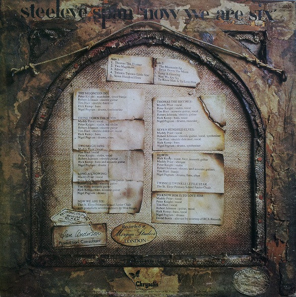 Steeleye Span : Now We Are Six (LP, Album)