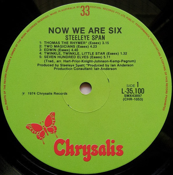 Steeleye Span : Now We Are Six (LP, Album)