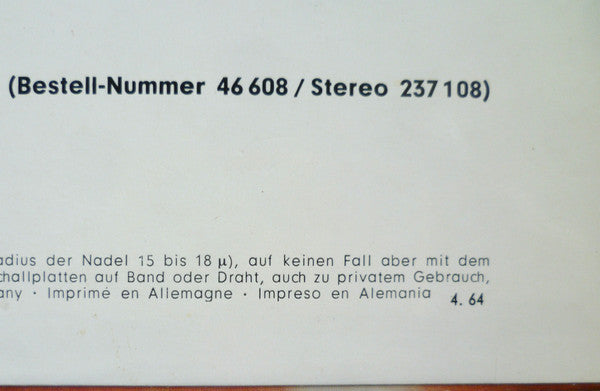 Fritz Schulz-Reichel Und Das Bristol-Bar-Sextett* : In Der Bar Gegenüber (LP, Album, RE)