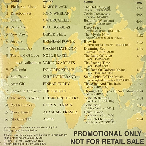 Various : Celtic Music Of The World (CD, Promo, Smplr, Car)