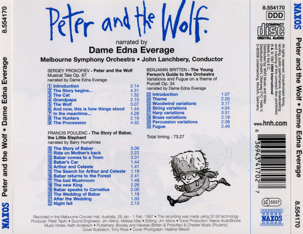 Dame Edna Everage : Peter And The Wolf (CD)