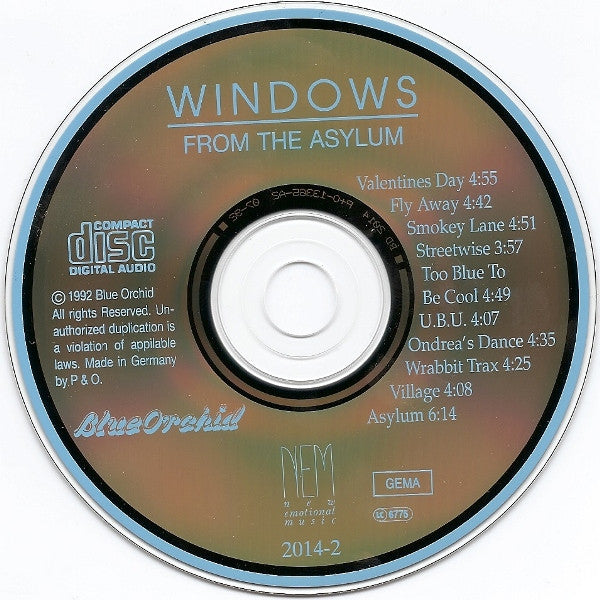 Windows (3) : From The Asylum (CD, Album)