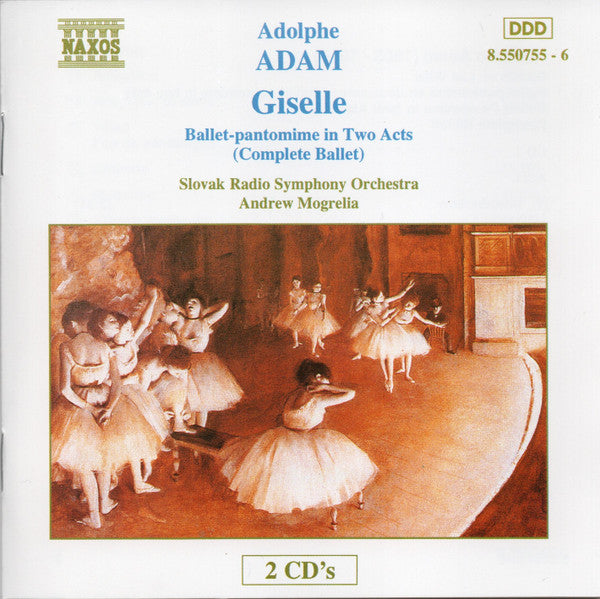 Adolphe Adam* - Slovak Radio Symphony Orchestra, Andrew Mogrelia : Giselle Ou Les Wilis - Ballet-pantomime In Two Acts (2xCD, RP)