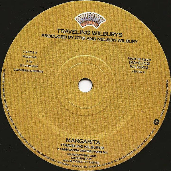 Traveling Wilburys : Handle With Care (7", Single, Ltd)