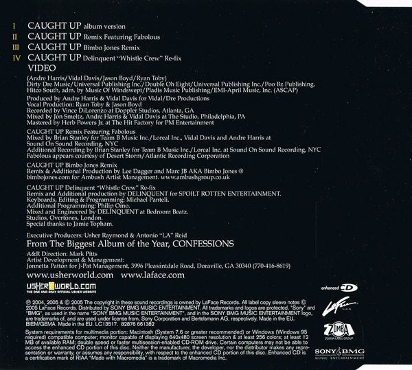 Usher : Caught Up (CD, Maxi, Enh)