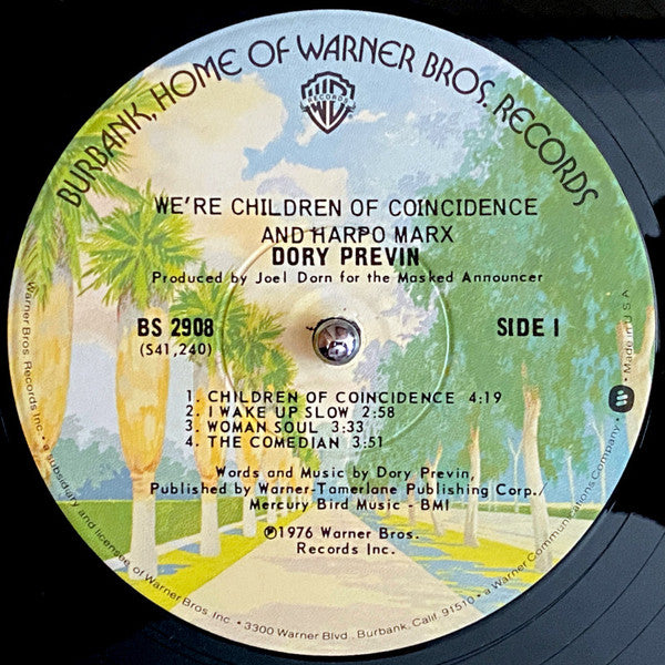 Dory Previn : We're Children Of Coincidence And Harpo Marx (LP, Album, Win)