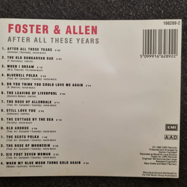 Foster & Allen : After All These Years (CD, Album, RE)