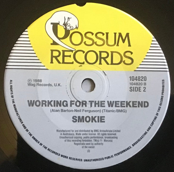 Smokie : My Heart Is True  (7", Single)