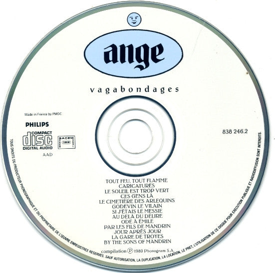 Ange (4) : Vagabondages (CD, Comp)
