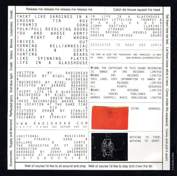 Radiohead : Amnesiac (CD, Album)