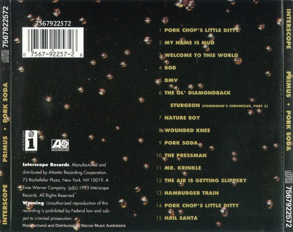 Primus : Pork Soda (CD, Album, RP)