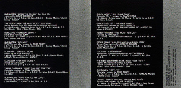 Various : The Masters Of Sound - DJ At Work Vol 1 (CD, Comp)