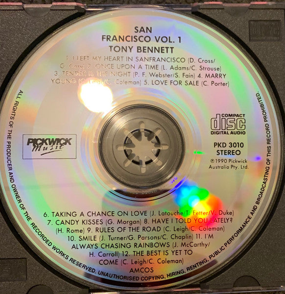 Tony Bennett : San Francisco Vol.1 (CD, Comp)