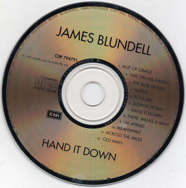 James Blundell : Hand It Down (CD, Album)