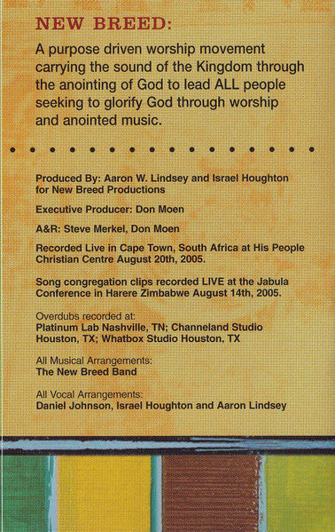 Israel & New Breed : Alive In South Africa (2xCD, Album)