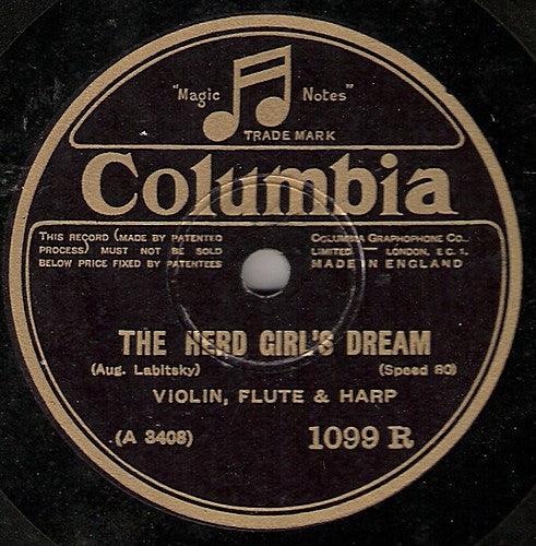 Unknown Artist : The Herd Girl's Dream / To My Mother-Serenade (Shellac, 10", 80 RPM)