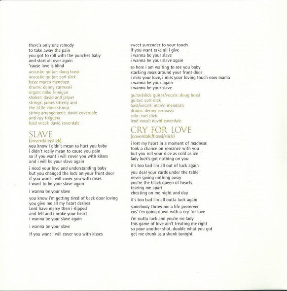 David Coverdale : Into The Light (CD, Album)