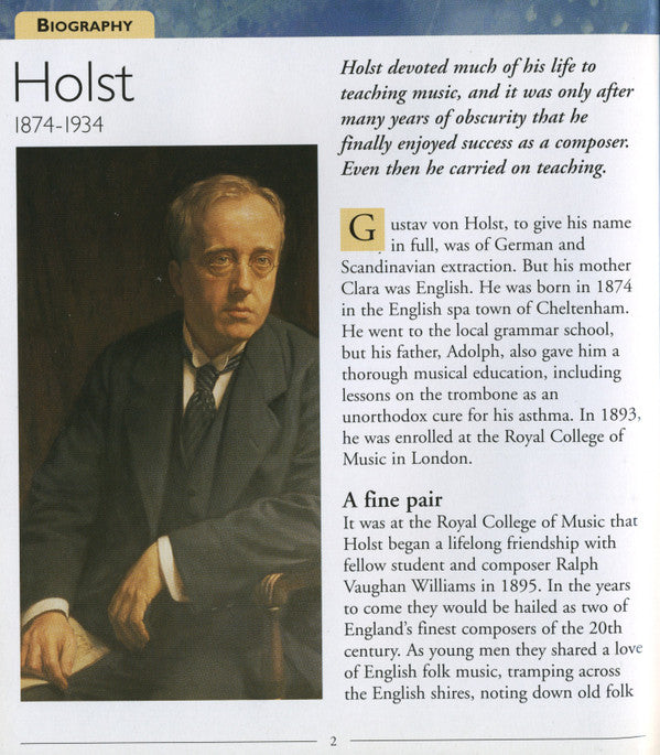 Holst* : Out Of This World (CD, Comp, Har)