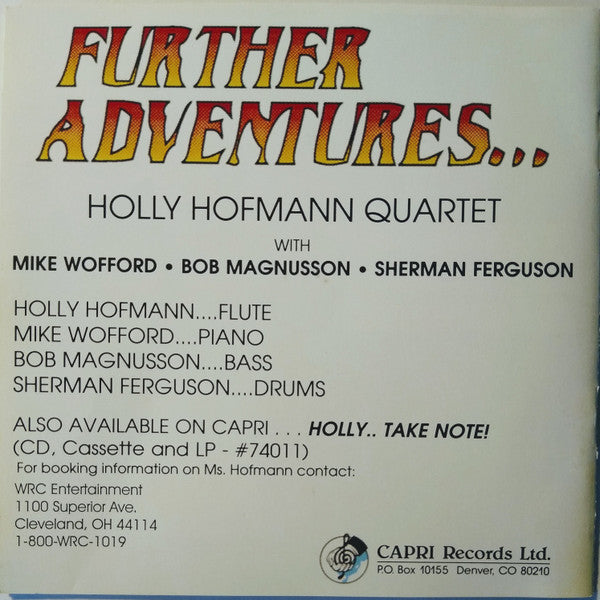 Holly Hofmann Quartet* : Further Adventures... (CD, Album)