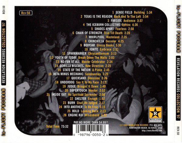 Various : In-Flight Program - Revelation Records Collection '97 (CD, Comp, Smplr)