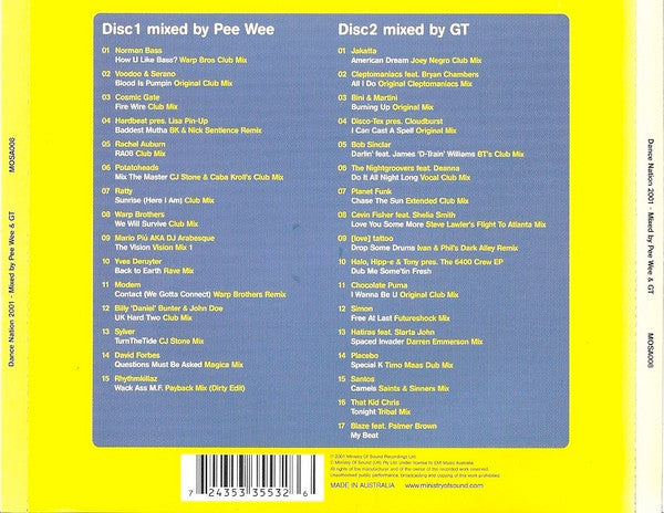 Peewee Ferris & Groove Terminator : Dance Nation (2xCD, Mixed)