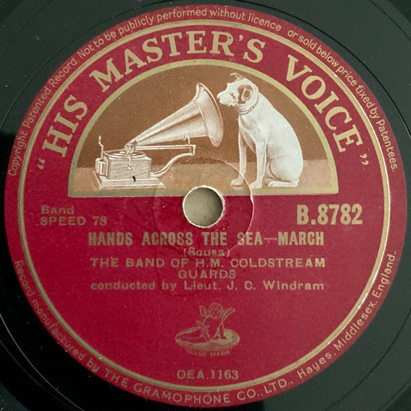 The Band Of H.M. Coldstream Guards* : Under The Double Eagle / Hands Across The Sea (Shellac, 10", RP)