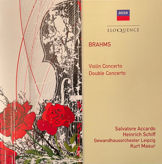 Brahms*, Salvatore Accardo, Heinrich Schiff, Kurt Masur, Gewandhausorchester Leipzig : Violin Concerto; Double Concerto (CD, Album, Comp)