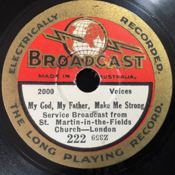 St. Martin-In-The-Fields : Ye Watchers And Ye Holy Ones / My God My Father Make Me Strong (Shellac, 8")