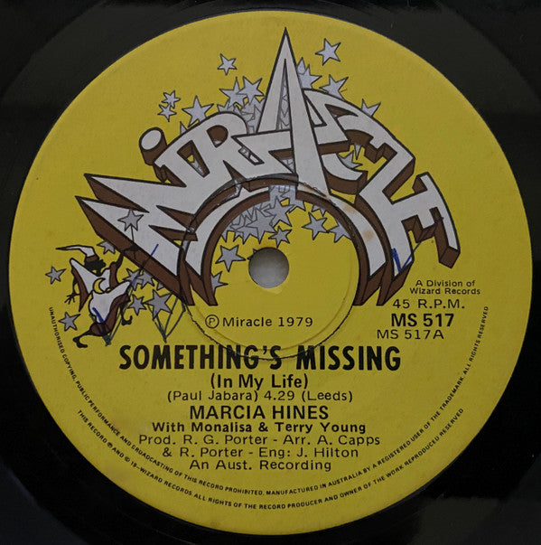 Marcia Hines : Something's Missing (In My Life) (7")