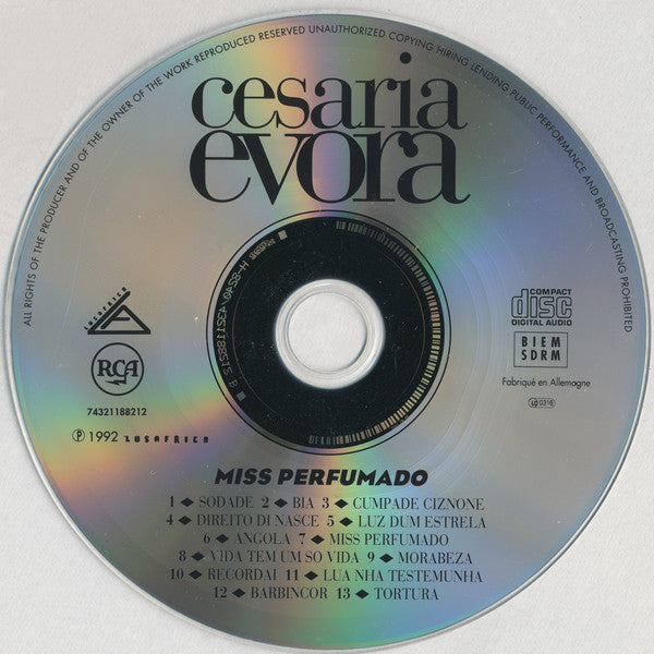 Cesaria Evora : Miss Perfumado (CD, Album)