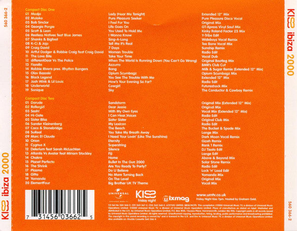 Various : Kiss Ibiza 2000 (2xCD, Comp)