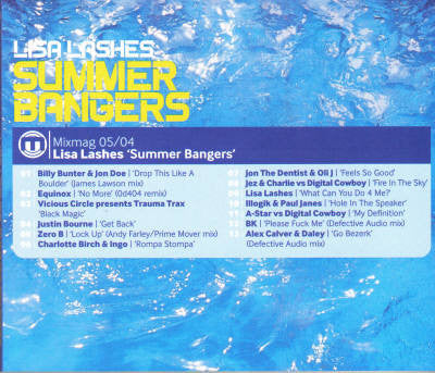 Lisa Lashes : Summer Bangers (CD, Mixed)
