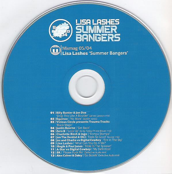 Lisa Lashes : Summer Bangers (CD, Mixed)