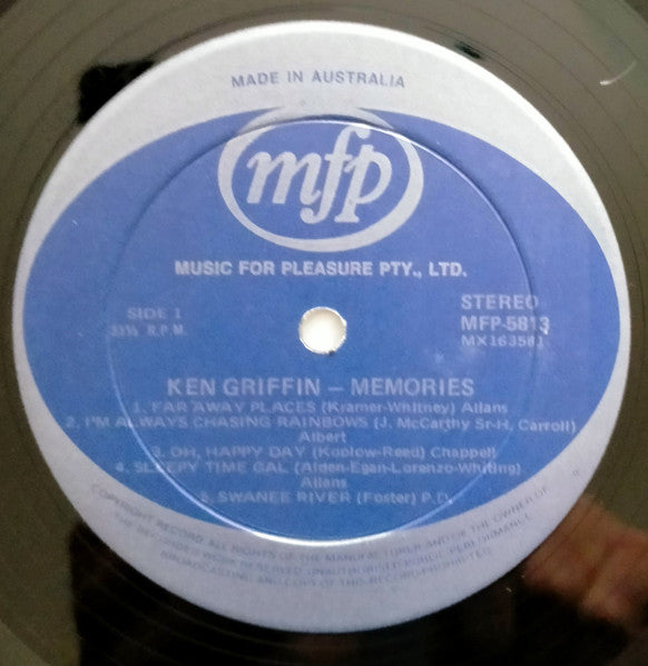 Ken Griffin (2) : Memories (LP, Comp)