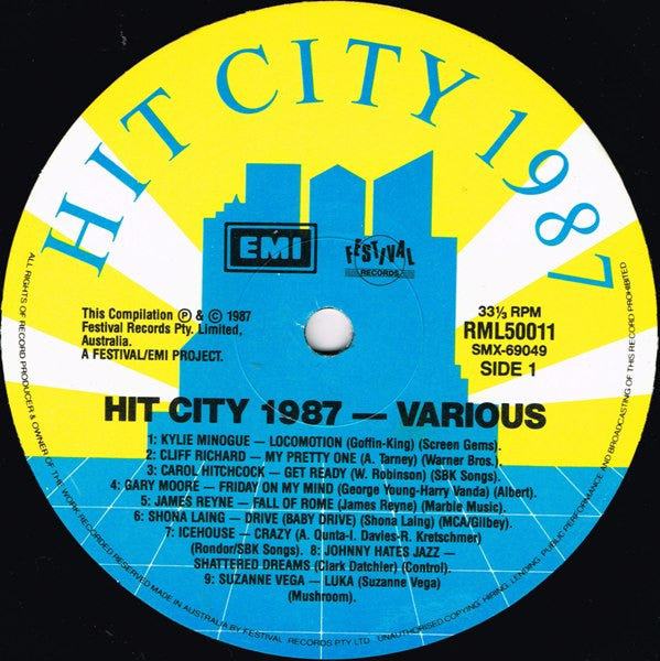 Various : Hit City 1987 (LP, Comp)
