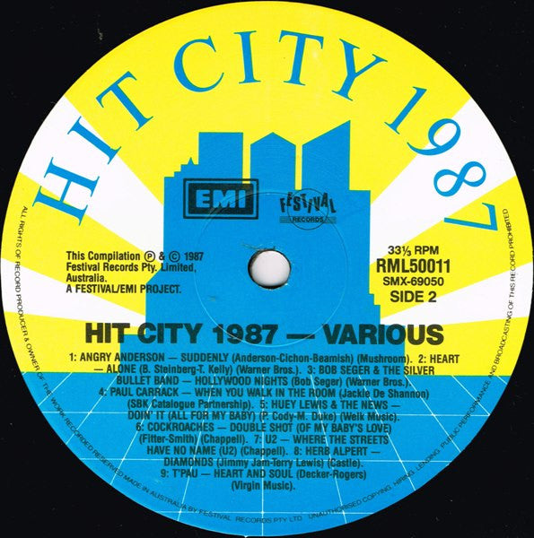 Various : Hit City 1987 (LP, Comp)