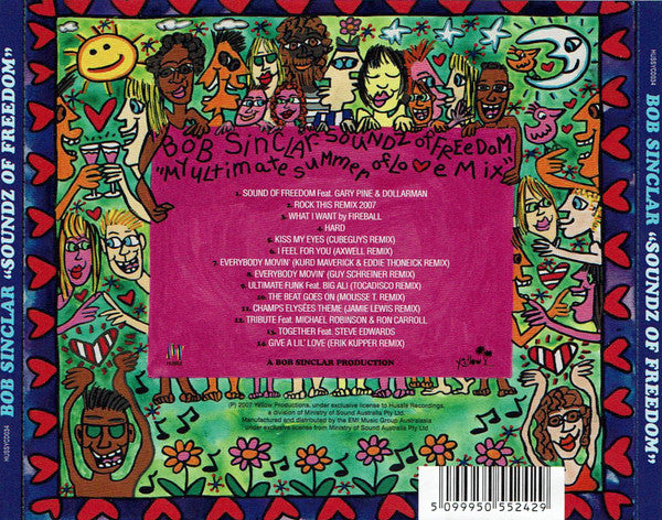 Bob Sinclar : Soundz Of Freedom (My Ultimate Summer Of Love Mix) (CD, Mixed)