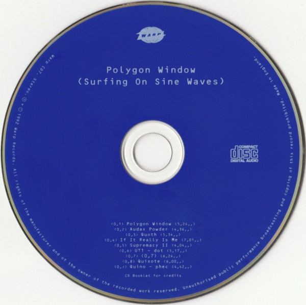 Polygon Window : Surfing On Sine Waves (CD, Album, RP, Blu)
